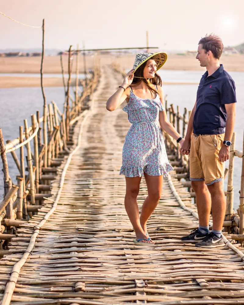 bamboo bridge kampong cham