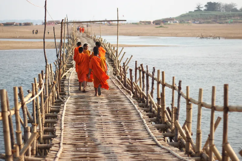 kampong cham bamboo bridge