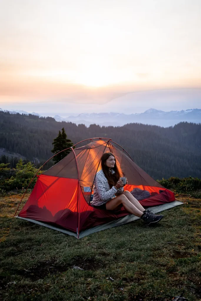 Camping at Park Butte Lookout Trail