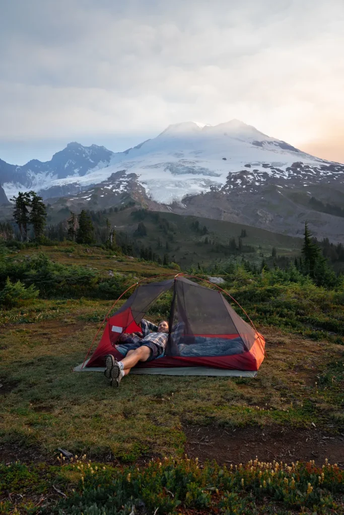 Camping with Mount Baker View