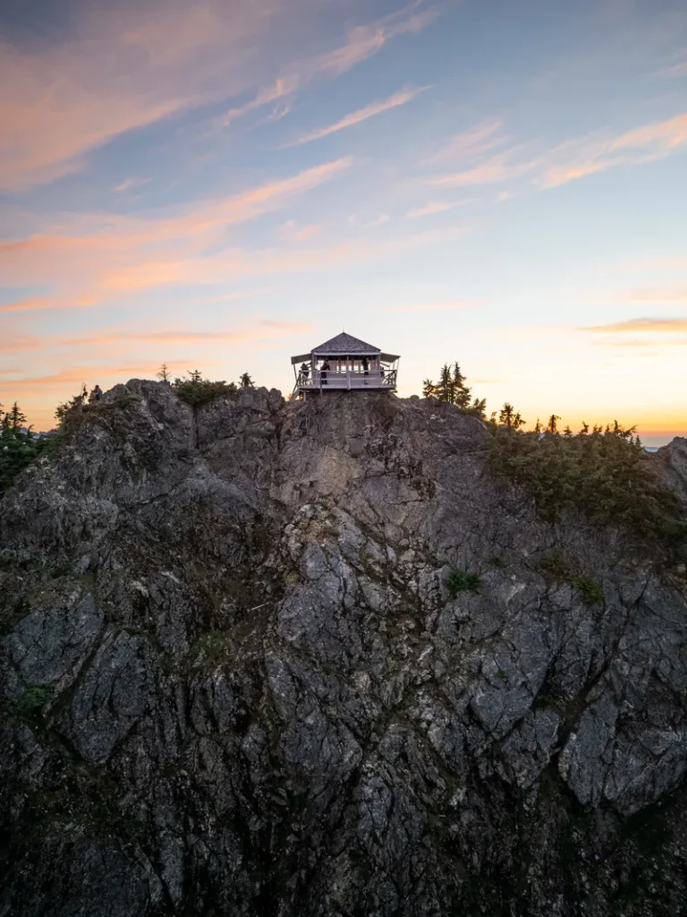 Sunset at Park Butte Lookout Trail