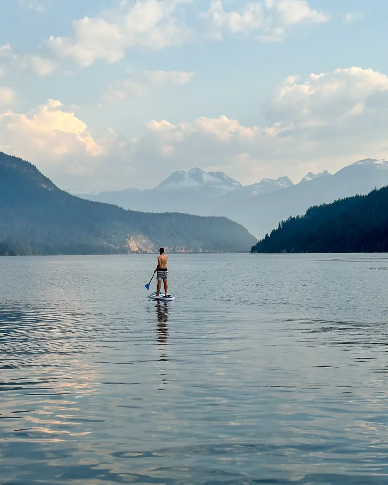 Lake paddleboard